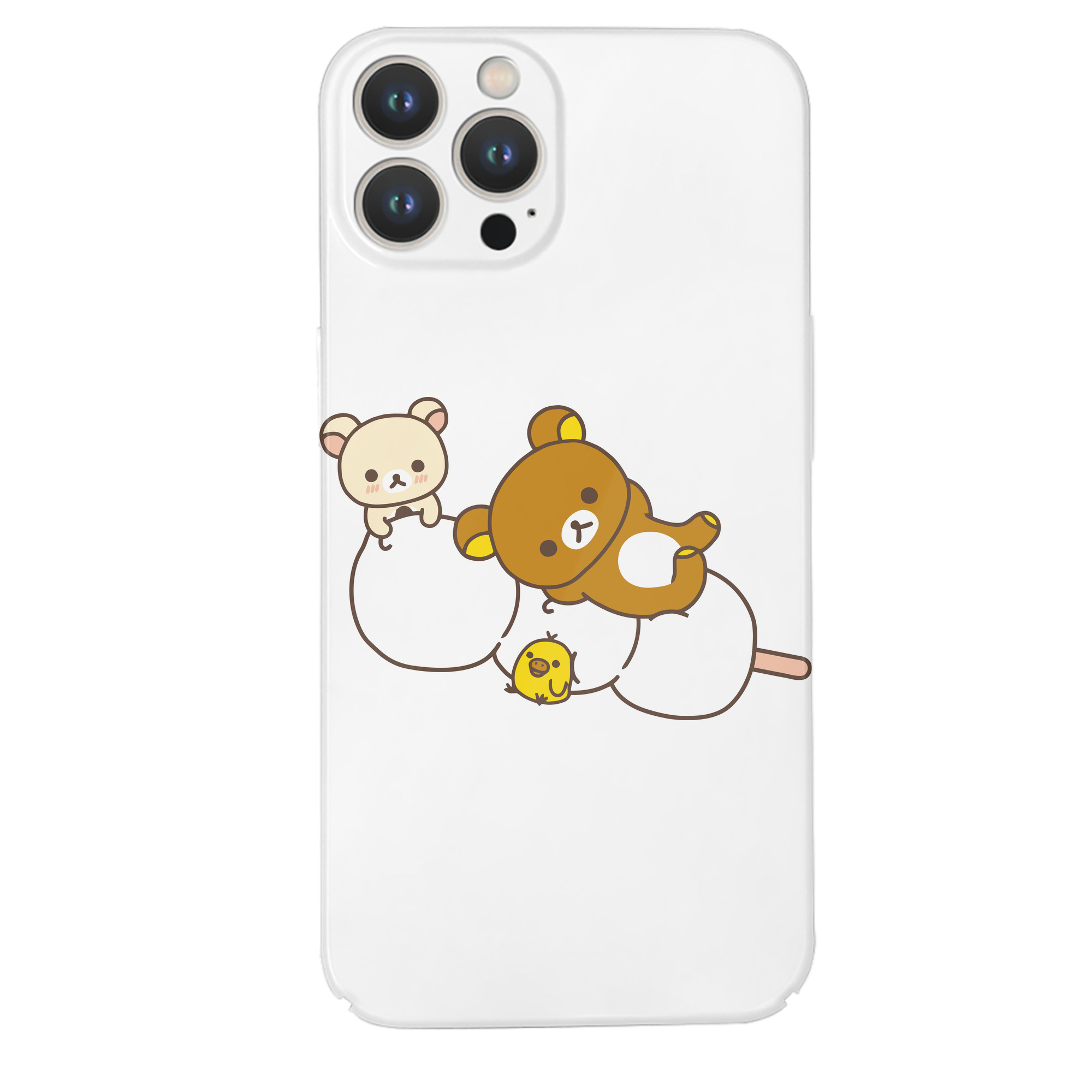 （画像用） リラックマ リラックマ キイロイトリ Rilakkuma Korilakkuma Kiiroitori 【iPhone 14シリーズ対応】ハードケース